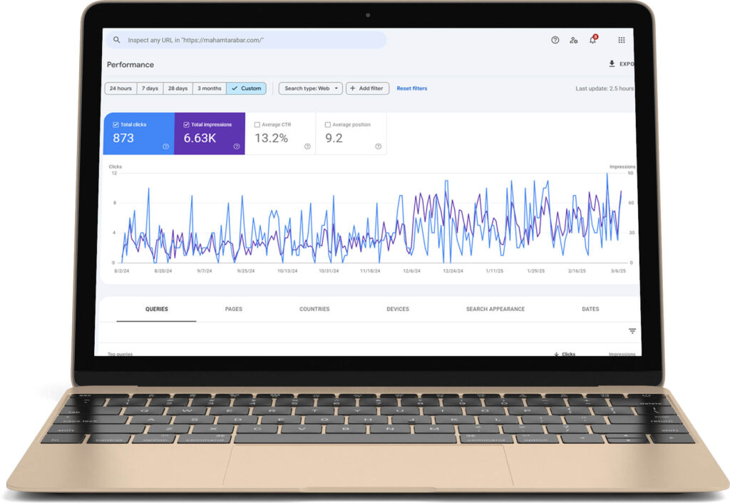 سئو سایت مهام ترابر